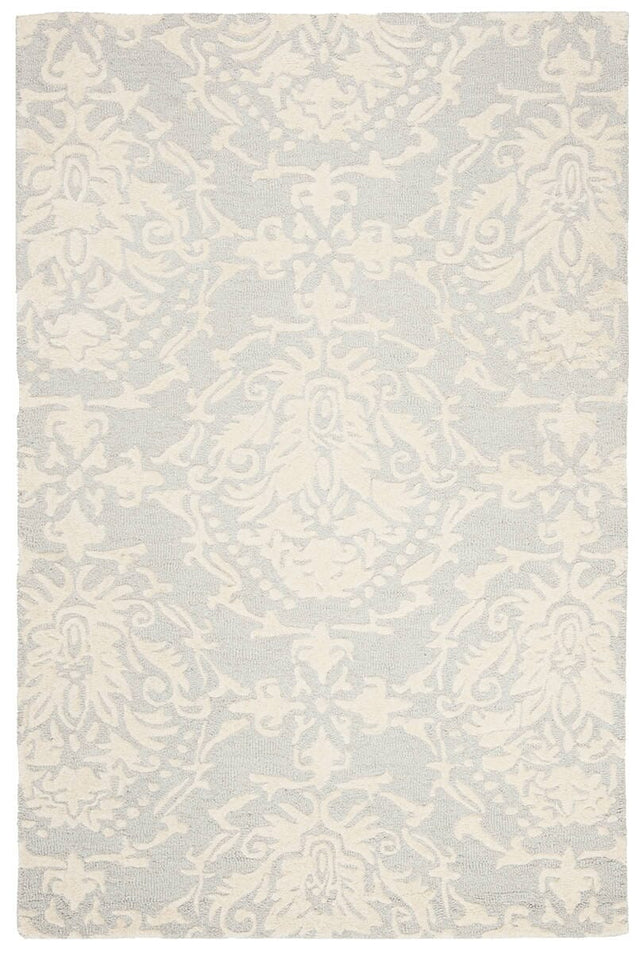 Safavieh Blossom Blm107A Light Grey / Ivory Rugs.