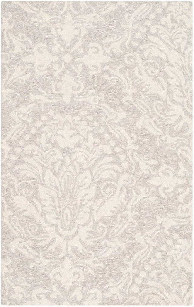 Safavieh Blossom Blm107A Light Grey / Ivory Rugs.