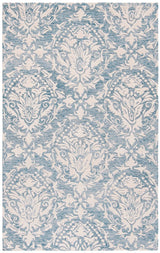 Safavieh Blossom Blm107B Blue / Ivory Rugs.