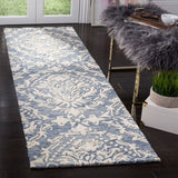 Safavieh Blossom Blm107B Blue / Ivory Rugs.
