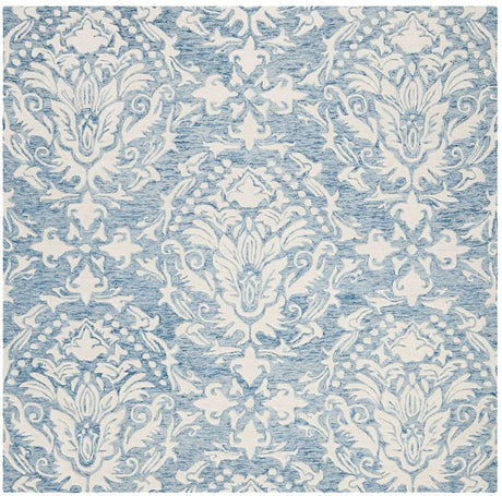 Safavieh Blossom Blm107B Blue / Ivory Rugs - Safavieh - blm107b - 6sq