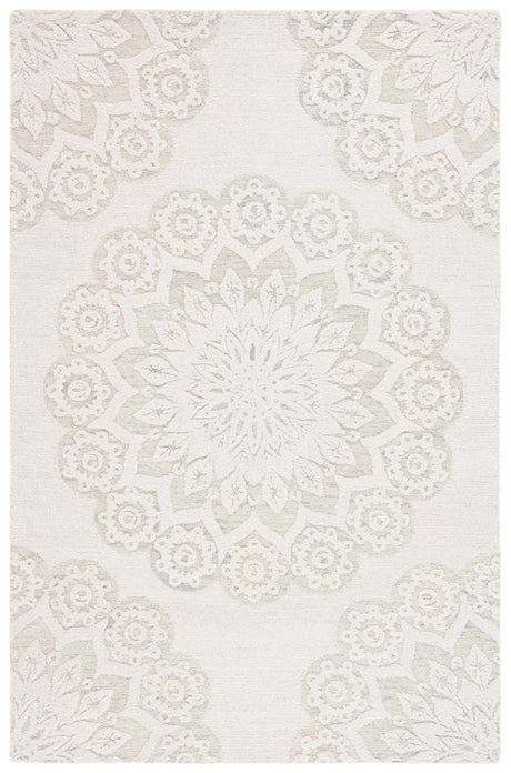 Safavieh Blossom Blm108F Ivory/Grey Rug.
