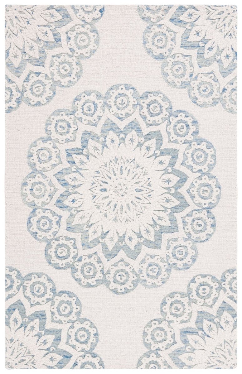 Safavieh Blossom Blm108M Ivory/Blue Rug.