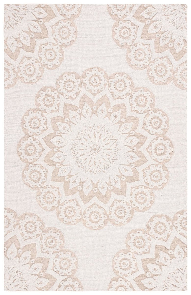 Safavieh Blossom Blm108T Ivory/Light Brown Rug.