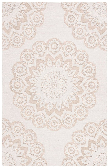 Safavieh Blossom Blm108T Ivory/Light Brown Rug.