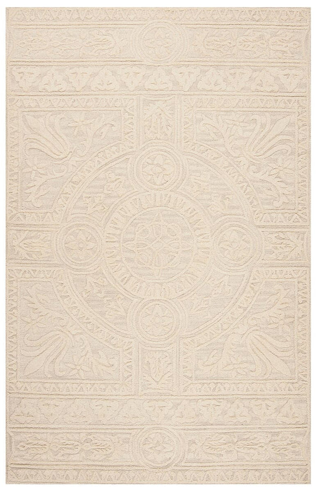 Safavieh Blossom Blm109F Light Grey / Ivory Rugs.