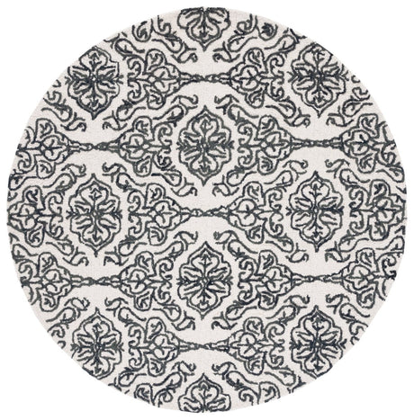 Safavieh Blossom Blm112A Ivory/Black Rug - Safavieh - blm112a - 6r