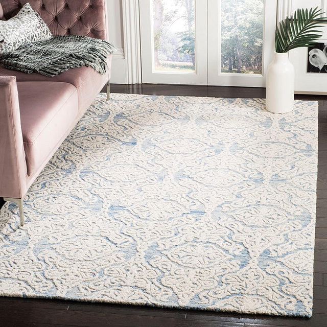 Safavieh Blossom Blm112M Blue/Ivory Rug.