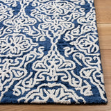 Safavieh Blossom Blm112N Navy/Ivory Rug.