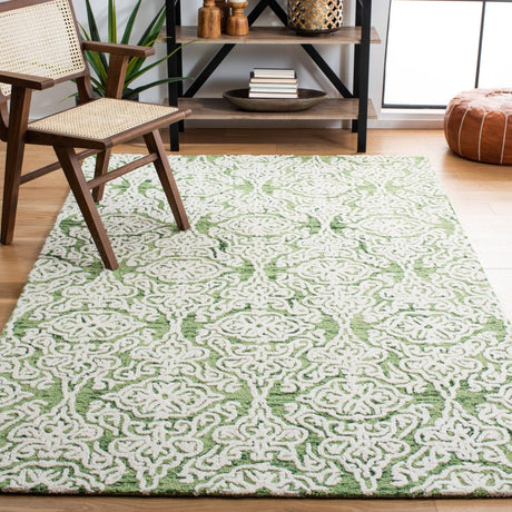 Safavieh Blossom Blm112Y Green/Ivory Rug.