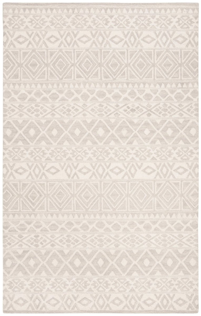 Safavieh Blossom Blm113G Silver/Ivory Rug.