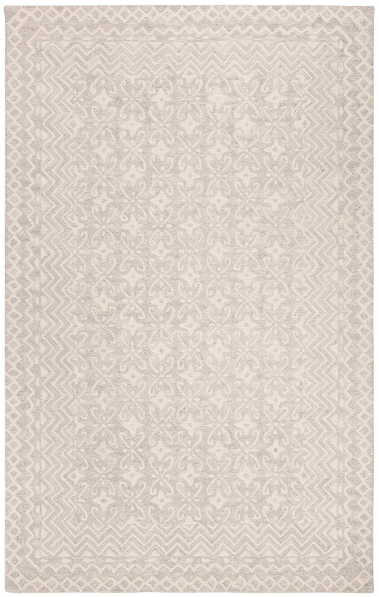 Safavieh Blossom Blm114F Grey/Ivory Rug.