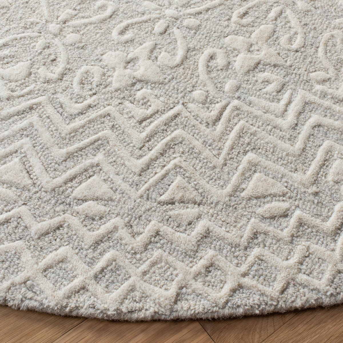 Safavieh Blossom Blm114F Grey/Ivory Rug.