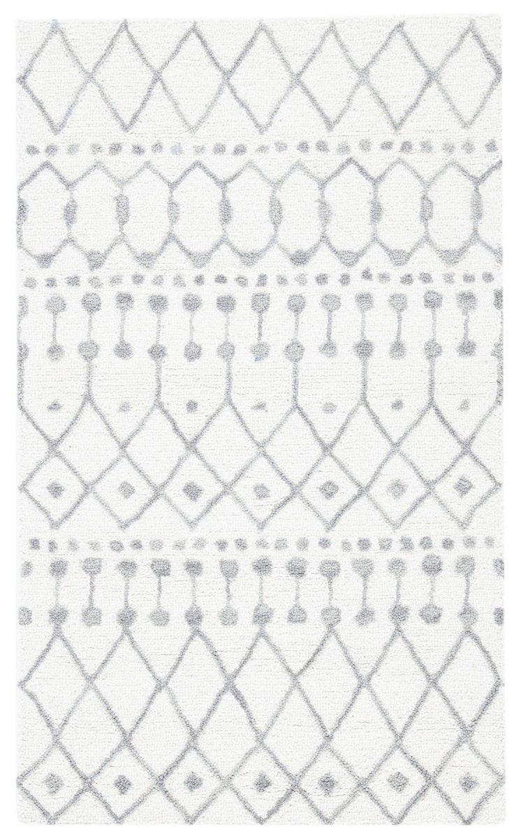 Safavieh Blossom Blm115A Ivory/Grey Rugs.