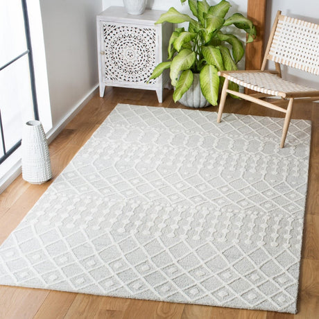 Safavieh Blossom Blm115G Silver/Ivory Rugs.