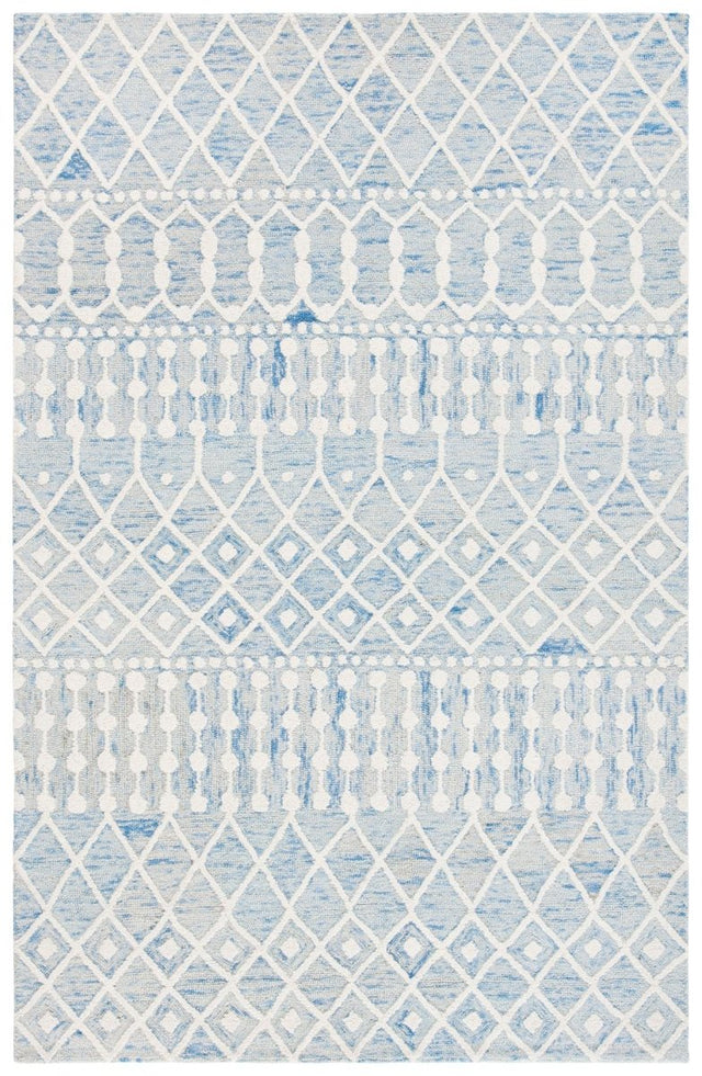 Safavieh Blossom Blm115M Blue/Ivory Rugs.