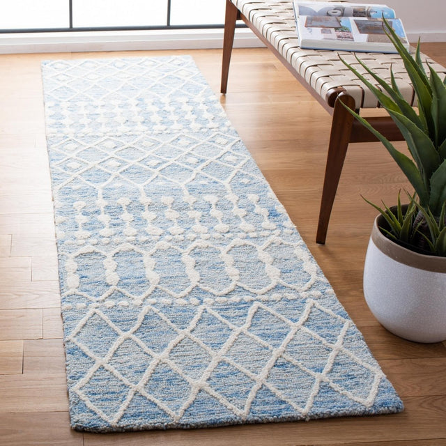 Safavieh Blossom Blm115M Blue/Ivory Rugs.