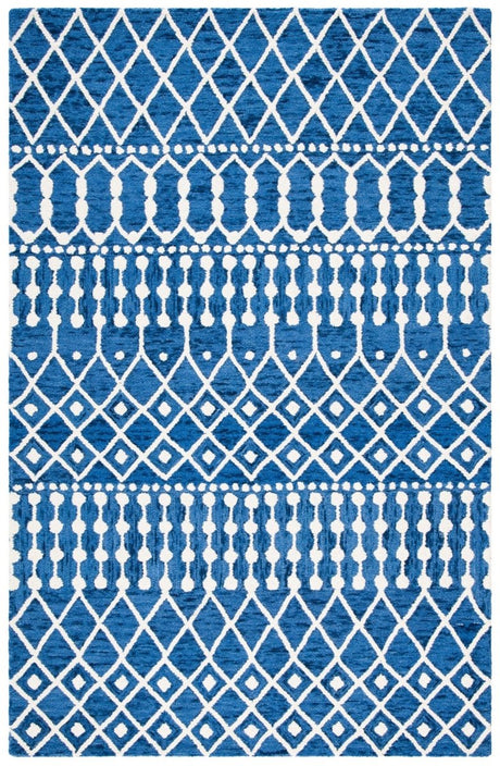 Safavieh Blossom Blm115N Navy/Ivory Rugs.