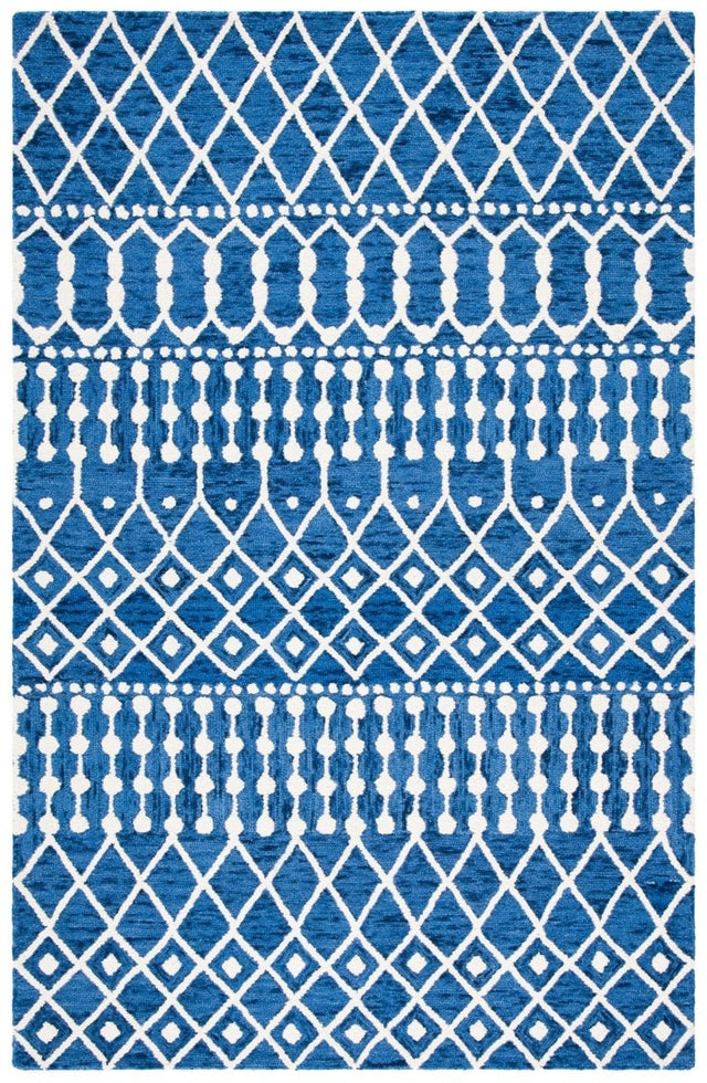 Safavieh Blossom Blm115N Navy/Ivory Rugs.