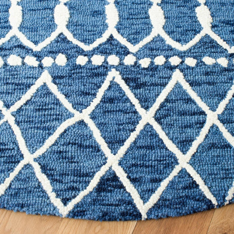 Safavieh Blossom Blm115N Navy/Ivory Rugs.