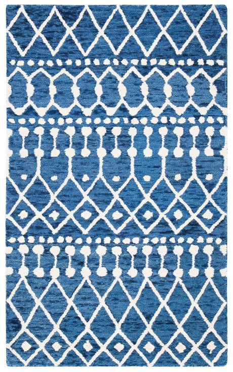 Safavieh Blossom Blm115N Navy/Ivory Rugs.