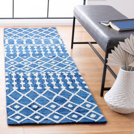 Safavieh Blossom Blm115N Navy/Ivory Rugs.