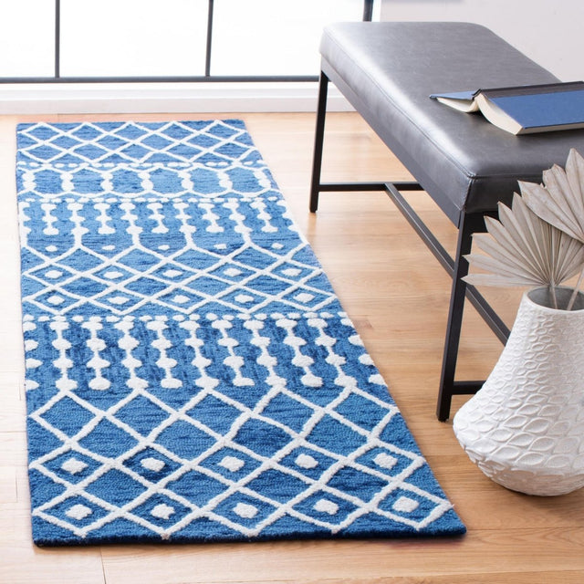 Safavieh Blossom Blm115N Navy/Ivory Rugs.