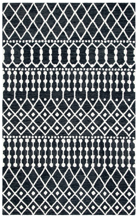 Safavieh Blossom Blm115Z Black/Ivory Rugs.