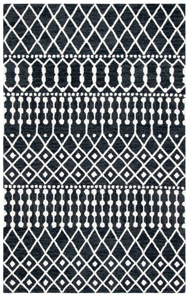 Safavieh Blossom Blm115Z Black/Ivory Rugs.