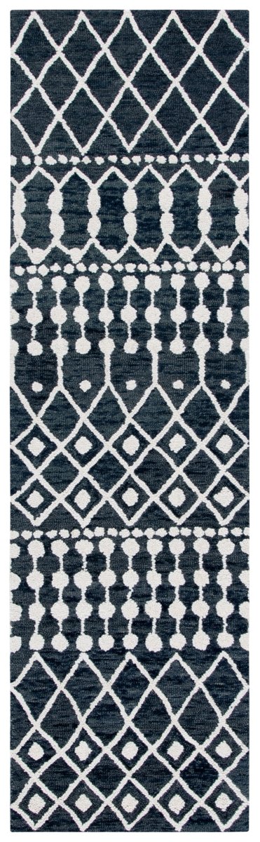 Safavieh Blossom Blm115Z Black/Ivory Rugs.