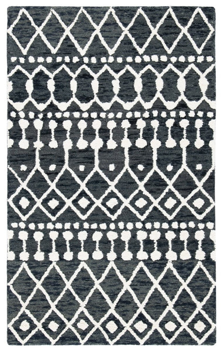 Safavieh Blossom Blm115Z Black/Ivory Rugs.