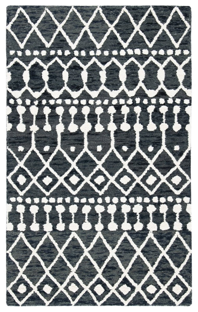 Safavieh Blossom Blm115Z Black/Ivory Rugs.