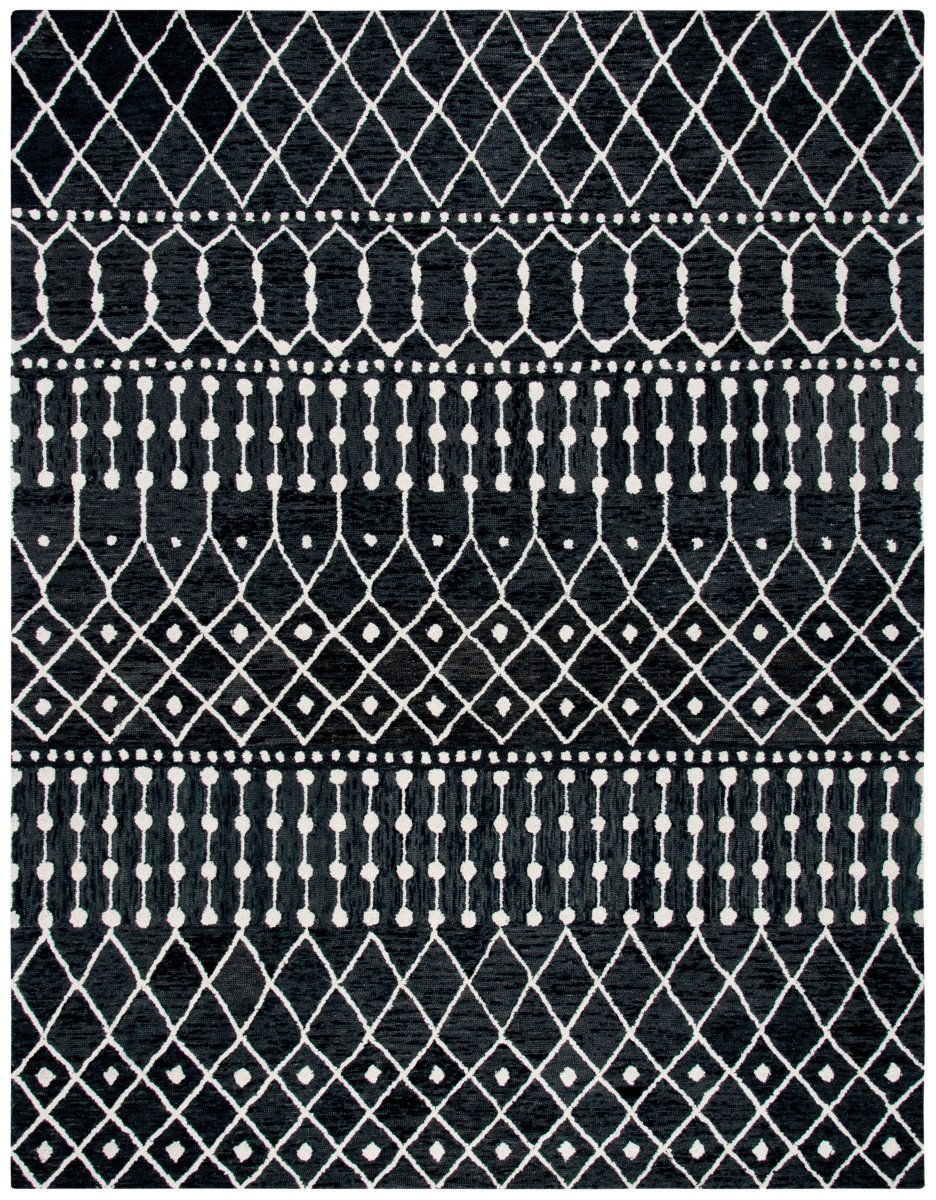 Safavieh Blossom Blm115Z Black/Ivory Rugs.