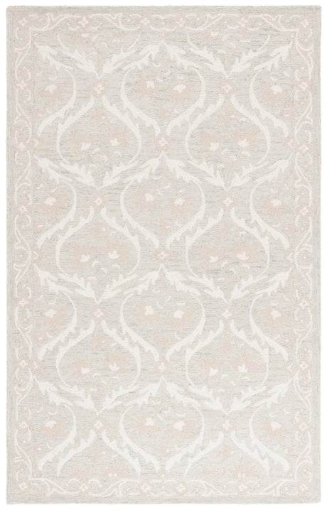 Safavieh Blossom 4'-0" x 6'-0" Rug in Light Grey / Ivory