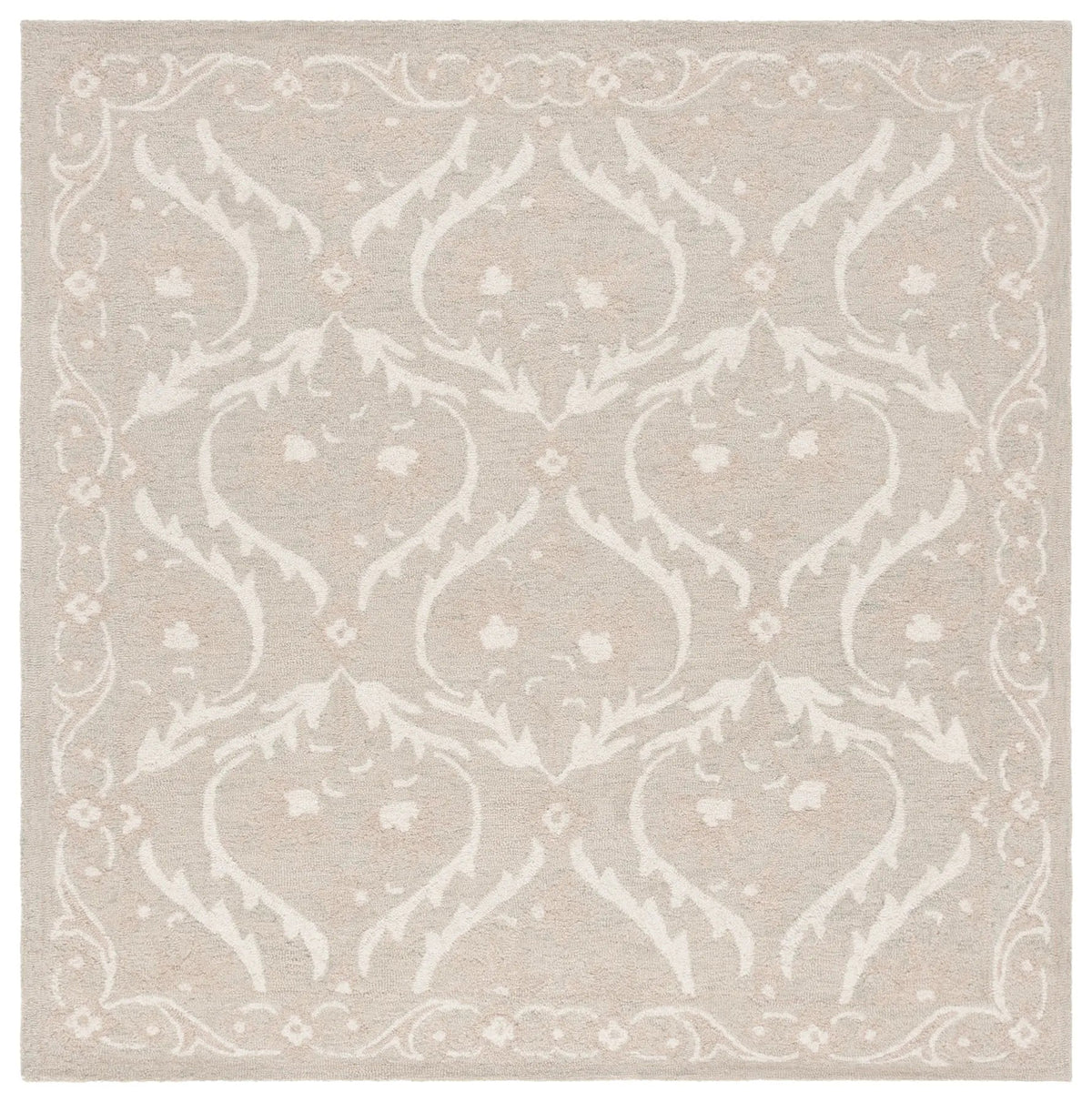 Safavieh Blossom 6'-0" x 6'-0" Rug in Light Grey / Ivory