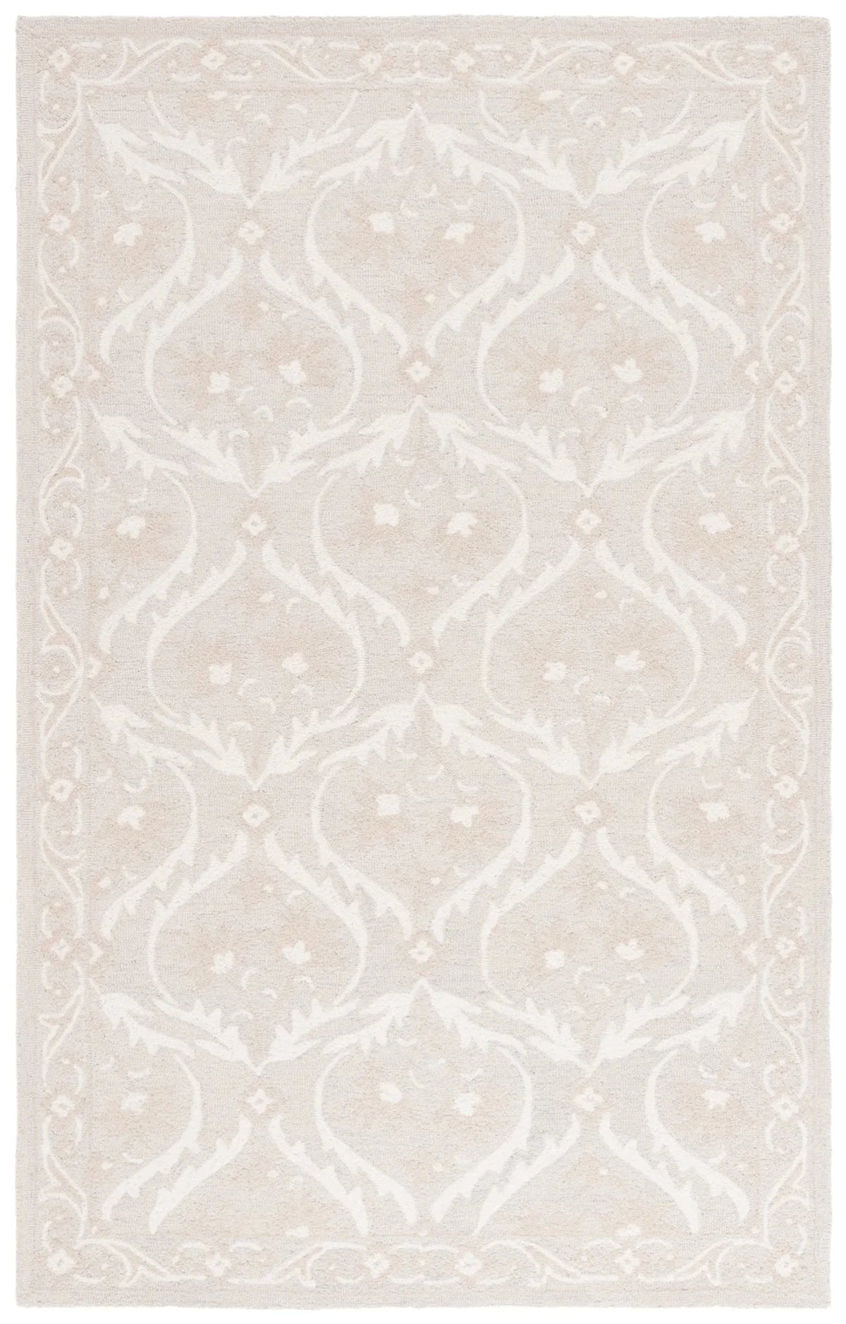 Safavieh Blossom 4'-0" x 6'-0" Rug in Silver / Ivory