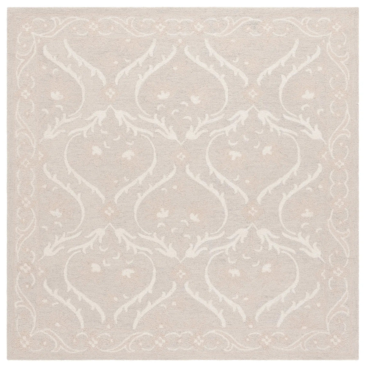 Safavieh Blossom 6'-0" x 6'-0" Rug in Silver / Ivory