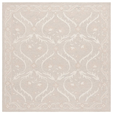 Safavieh Blossom 6'-0" x 6'-0" Rug in Silver / Ivory