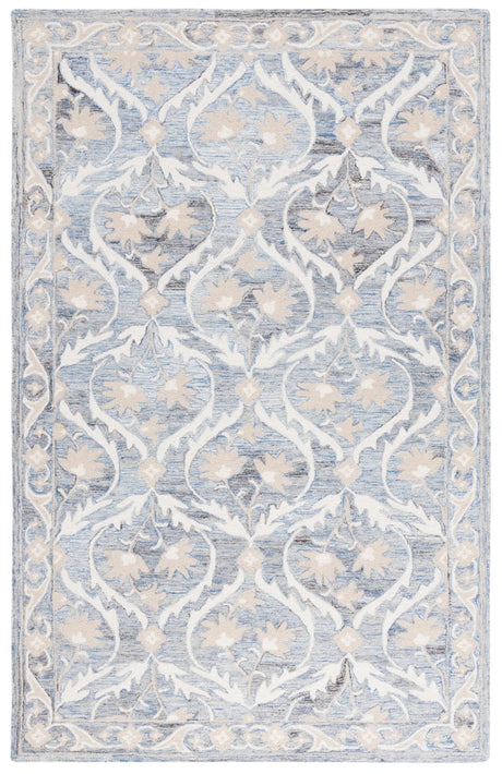 Safavieh Blossom 4'-0" x 6'-0" Rug in Blue / Ivory