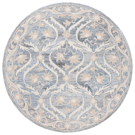 Safavieh Blossom 6'-0" x 6'-0" Rug in Blue / Ivory
