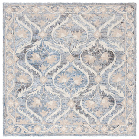 Safavieh Blossom 6'-0" x 6'-0" Rug in Blue / Ivory