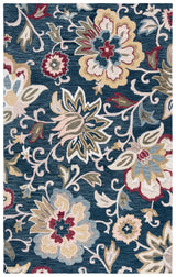 Safavieh Blossom 4'-0" x 6'-0" Rug in Navy / Red
