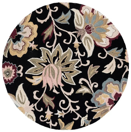 Safavieh Blossom 6'-0" x 6'-0" Rug in Black / Sage