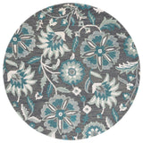 Safavieh Blossom Blm175G Grey/Blue Rug.
