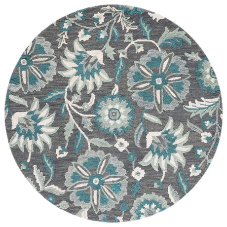 Safavieh Blossom Blm175G Grey/Blue Rug.