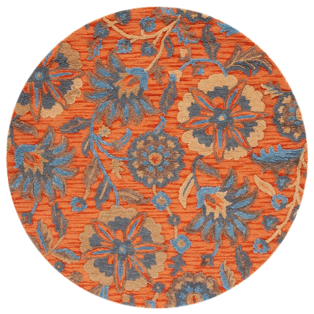 Safavieh Blossom Blm175P Rust/Blue Rug.