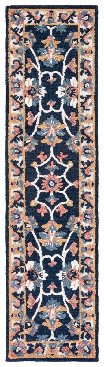 Safavieh Blossom Blm176M Blue/Ivory Rug - Safavieh - blm176m - 29