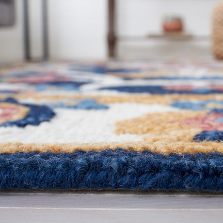 Safavieh Blossom Blm176M Blue/Ivory Rug - Safavieh - blm176m - 6r