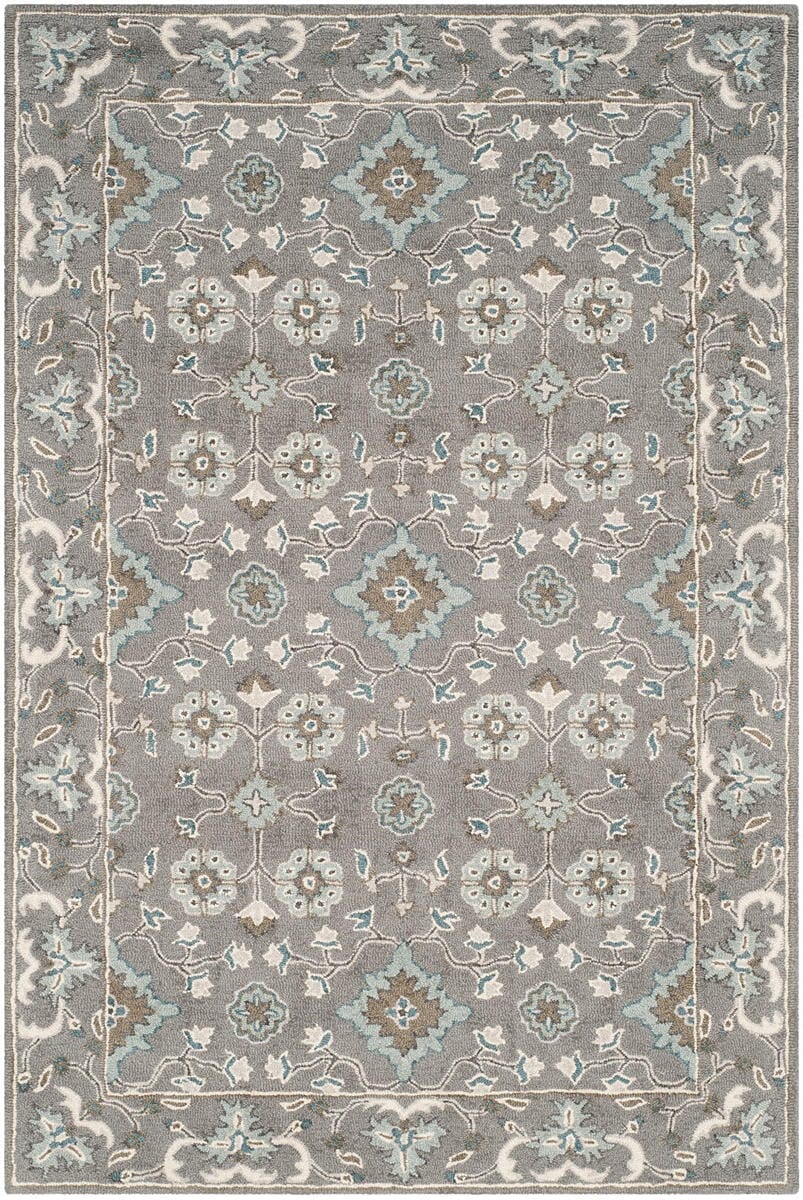 Safavieh Blossom Blm218A Grey Rug.