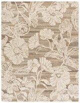 Safavieh Blossom 8'-0" x 10'-0" Rug in Taupe / Ivory